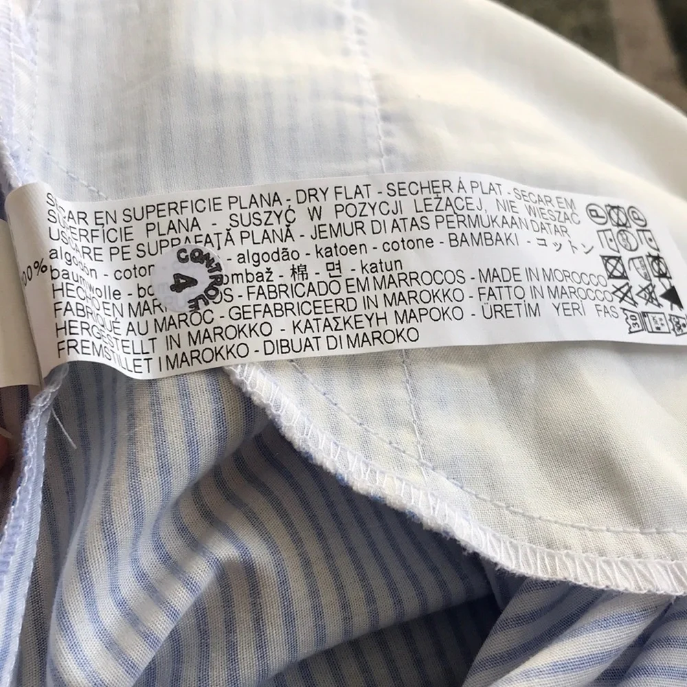 Zara Basic Floral Blue Striped Romper - Picture 10 of 10